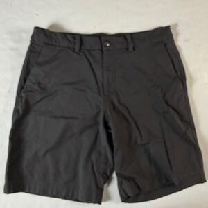 Lululemon Commission Shorts Mens 34x9 Black Chino Golf Tech Performance Shorts